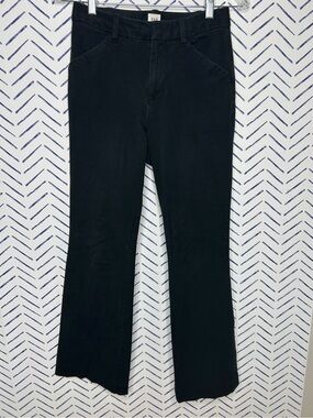 Gap High Rise flare Trouser Pants Black Size 4